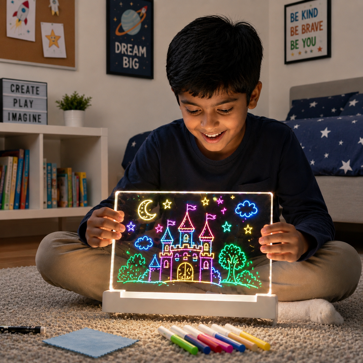Magic Writing Board with Pen & Light