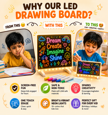 Magic Writing Board with Pen & Light